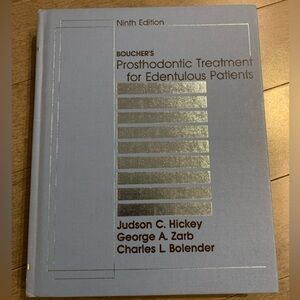 Boucher’s Prosthodontic Treatment for Edentulous Patients 9th Ed (Hardcover)